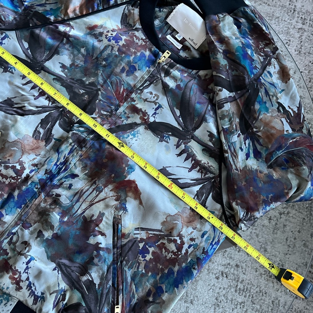 Le Fou Wilfred Multicolor Floral Bomber Jacket Sz M - Picture 4 of 12
